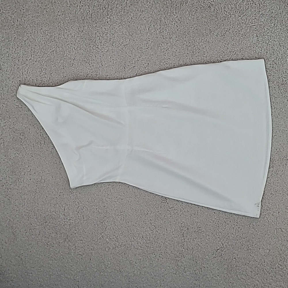 One Shoulder Linen Dress